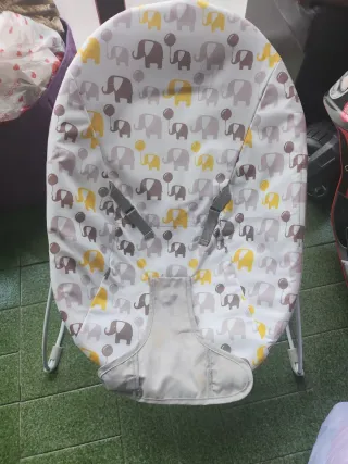 Hamaca para bebé con estampado de elefantes