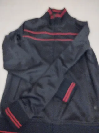 Chaqueta chándal chicos negra y roja Talla S