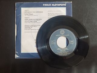 Single em vinil: Vinho Verde; Paulo Alexandre 1977