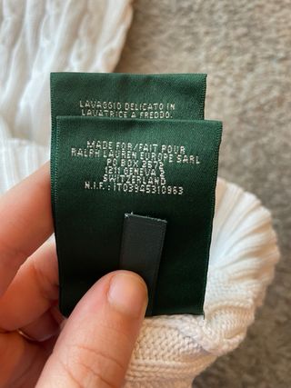 Jersey Ralph Lauren Blanco Talla M