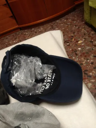 Lote 6 Gorras Béisbol Azul Gris