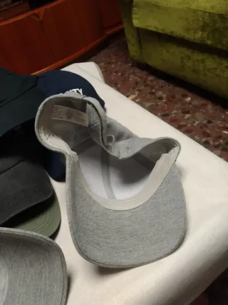 Lote 6 Gorras Béisbol Azul Gris