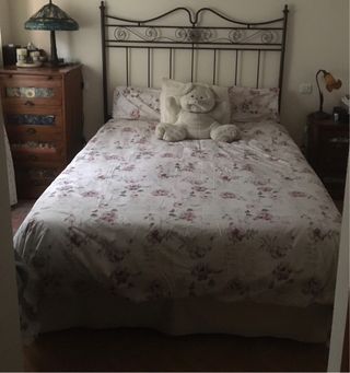 Funda Nórdica Floral Rosa y Blanca