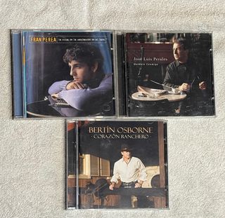 Lote de 3 CDs: Fran Perea, Perales, Bertín Osborne