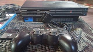 Ps2 Negra + Mando + 10 Juegos