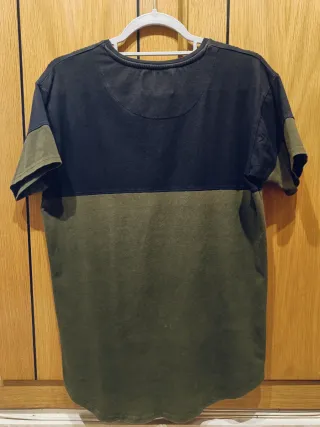 Camiseta SikSilk Negra y Verde Oliva