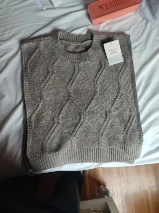 Chaleco de punto con rombos