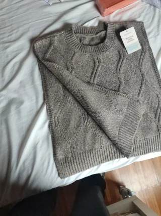 Chaleco de punto con rombos