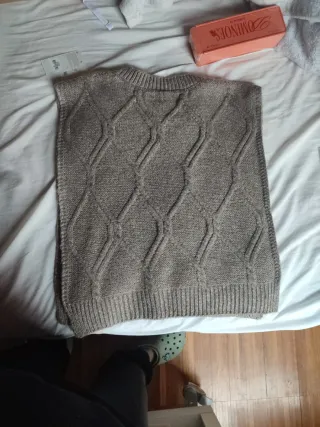 Chaleco de punto con rombos