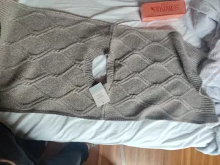 Chaleco de punto con rombos