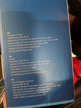 Auriculares Inalámbricos Sennheiser RS 120W