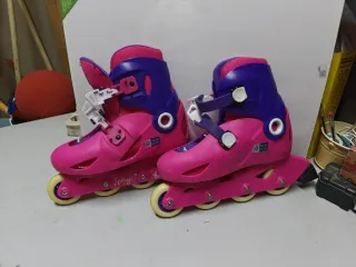 Patines en línea niña rosa y morado