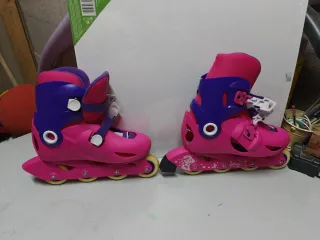 Patines en línea niña rosa y morado
