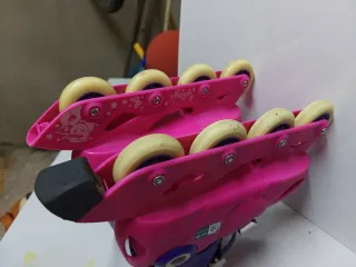 Patines en línea niña rosa y morado