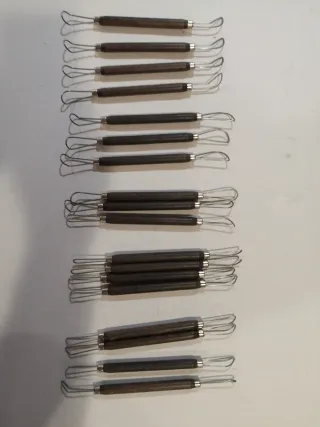 Lote 18 Herramientas de vaciado para arcilla y man