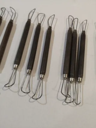 Lote 18 Herramientas de vaciado para arcilla y man