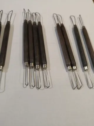 Lote 18 Herramientas de vaciado para arcilla y man