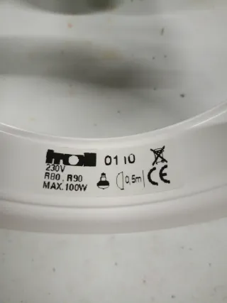 8 unidades Aro empotrable TROLL (R90) Blanco