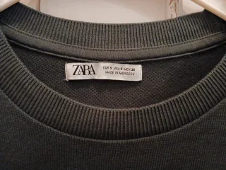 Camiseta Zara Verde Militar Talla S