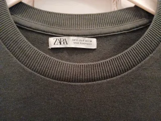 Camiseta Zara Verde Militar Talla S