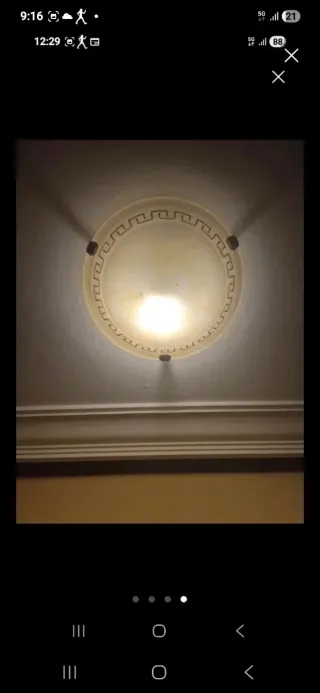 Lámparas de techo cristal y metal