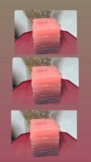 Velas cuadradas degradadas