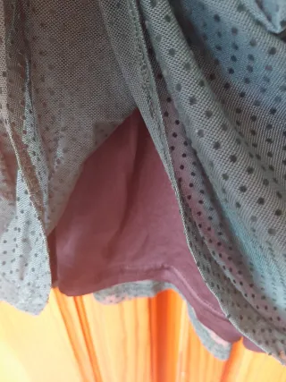 Vestido Stradivarius verde con lunares