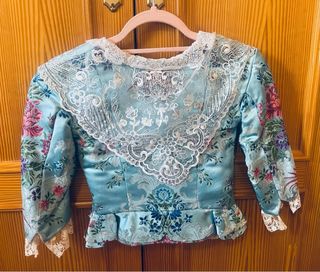 Traje Fallera Niña 8 Años Azul Clarito