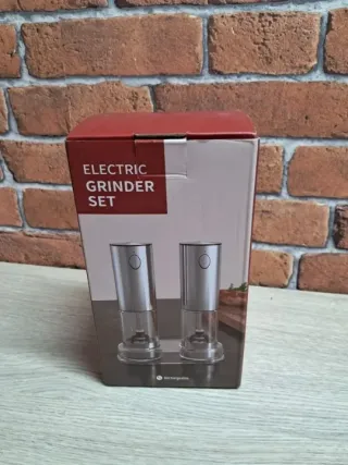 Juego de 2 molinillos de sal y pimienta eléctricos