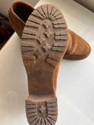 Mocasines ante tacón ancho