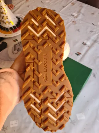 Zapatillas Lacoste Elite Active Evo Beige/Verde