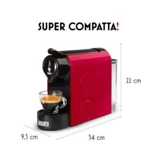 Bialetti Gioia Espresso Café Máquina, 1200W, Rojo