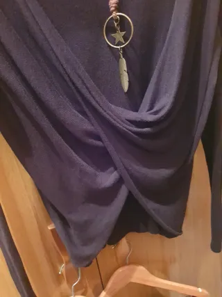 Jersey negro nudo+colgante