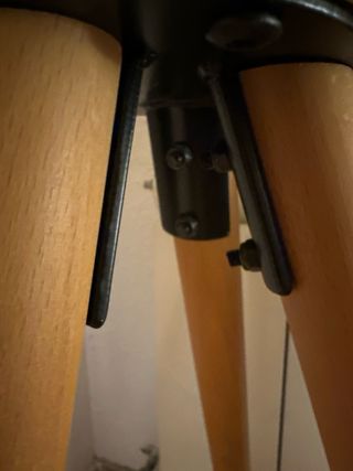 Taburete Alto Amarillo Madera y Metal