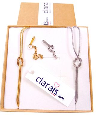 Coppia braccialetti nodo oro e argento