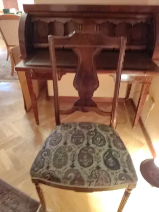 Escritorio Secreter Madera y silla