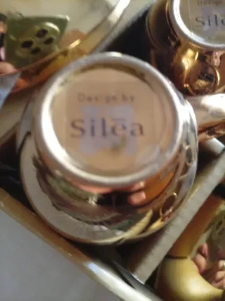 Set 4 Tazzine e Piattini Porcellana Silēa Vintage