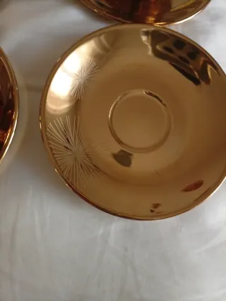 Set 4 Tazzine e Piattini Porcellana Silēa Vintage