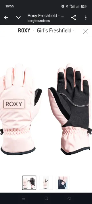 Guantes y Gafas de Esquí Roxy y Smith