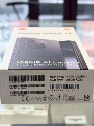 Xiaomi Redmi Note 14 8+256GB Nero Nuovo Sigillato