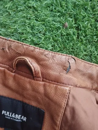 Chaqueta Pull and Bear marrón Talla XL 42