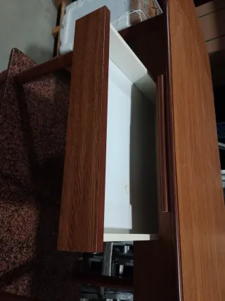 Mesa de cocina madera y mármol