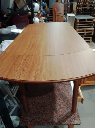 Mesa de cocina madera y mármol
