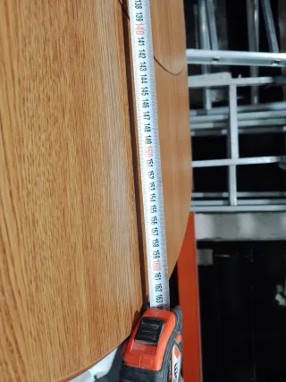 Mesa de cocina madera y mármol