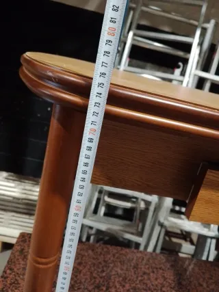 Mesa de cocina madera y mármol