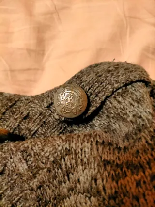 Chaqueta gris doble botón