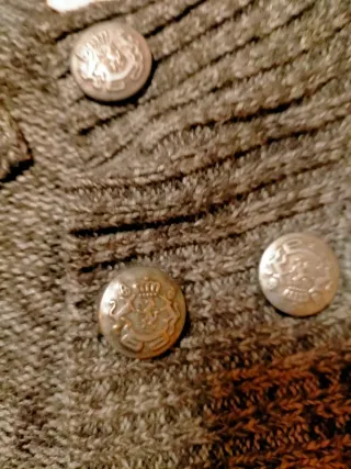 Chaqueta gris doble botón