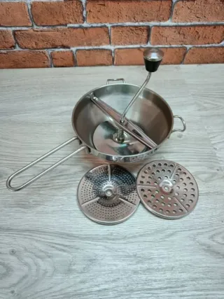 Navaris Pasapurés de acero inoxidable con 3 discos