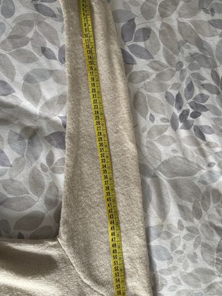 Jersey Zara cuello adornado negro y beige