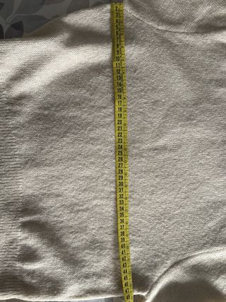 Jersey Zara cuello adornado negro y beige